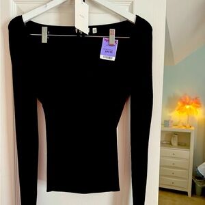 ALC BRAND NEW  BLACK RIBBED SWEATER